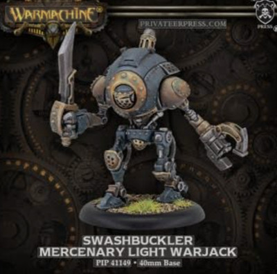 Warmachine: Swashbuckler Mercenary Light Warjack 40mm base