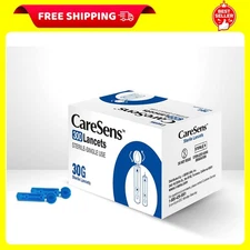 Caresens Sterile Single Use Ultra Thin 30G Universal Designed Lancets (300 Count