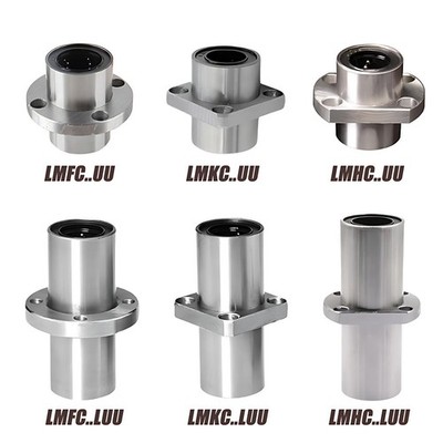 LMF/LMK/LMH Linearlager Kugellager Buchsen mit Flansch Bohrung 6~60mm Für CNC 3D
