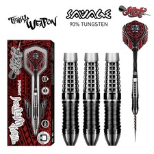 Shot Tribal Weapon Savage Steel Tip Dart Set-90 Tungsten-24gm