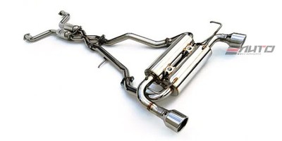 INVIDIA GEMINI 110mm Dual Roll Stainless Tip Catback Exhaust for FX35 FX45 03-08