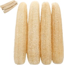 Natural Loofah Sponges Organic Luffa Bath Shower Sponge Exfoliating Scrubber 4Pc
