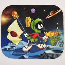 Looney Tunes Warner Bros Marvin The Martian Computer PC Mouse Pad 1995 Vtg