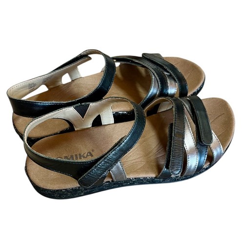 Romika Fidschi 74 Adjustable Metallic Leather Sandals Comfort Shoes EU 41 NEW - Picture 10 of 15