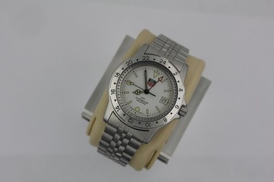 TAG Heuer 159.006 WS1111.BA0606 Mens 1500 Jumbo Series GMT Quartz Watch White