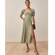Reformation Lacey midi dress in Juniper Size 2