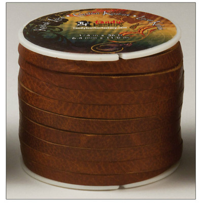 Kodiak Lace 1/4'' x 36 ft. (6.4 mm x 11 M) Tan by Tandy Leather # 5076-03