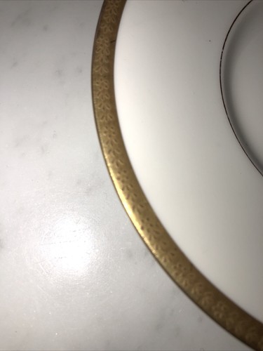 J Poyat For Limoges Gold Rimmed Custard Dish And Saucer - Picture 4 of 9