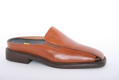 MICHAEL TOSCHI Brown Leather CIS Equipped Slip-On Loafers  display picture 1