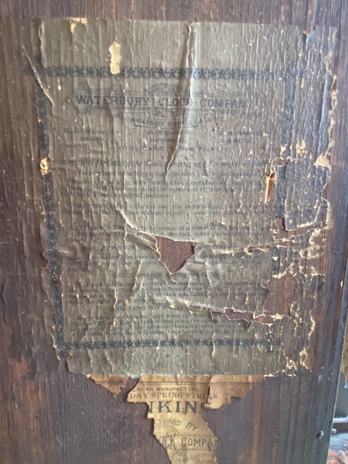 Antique Waterbury Mantel Clock eBay