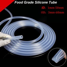 Food Grade Silicone Tube ID 1mm 50mm Hose Clear Soft Rubber High Temp Resistance