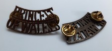 PWRR Shoulder Titles British Army Princess of Wales's Royal Regiment 1 Pair