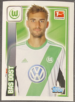 Sticker Topps (size approx: 50x70mm) Bas Dost (SB1-14-10)