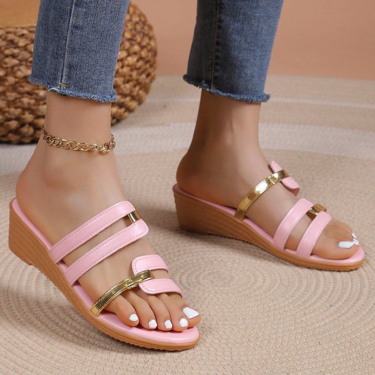 2024 Womens Orthopedic Sandals Summer Casual Slippers Ladies Low Wedge Shoes  UK | eBay UK