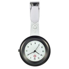 Clip on Nurse Watch Brooch FOB Quartz Analog Nursing Pocket Watch Doctor Medical