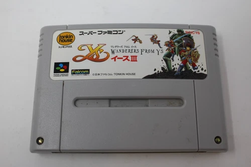 Ys III Wanderers from Ys Super Famicom Japanese Cartridge Only