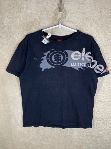 ELEMENT Casual T-Shirts Top Size S Boys Kids Black Logo Short Sleeve - 第 1/10 張圖片