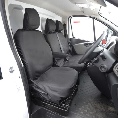 VAUXHALL OPEL VIVARO STANDARD VAN TAILORED FRONT SEAT COVERS (2014-2019) 296 - Picture 2 of 12