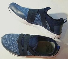 Damas 7.5 EVERLAST Zapatillas con Memoria Azul Sin Cordones Excepcionales Usadas 1x Brevemente LKN