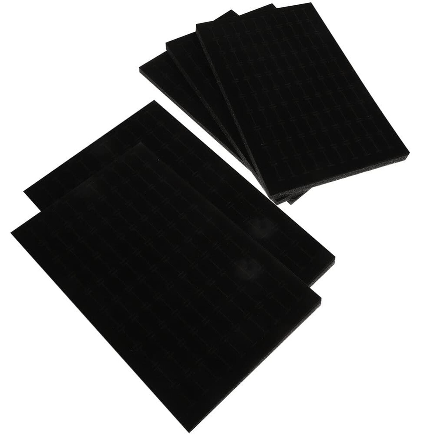 ARTIBETTER Jewelry Storage Insert - Foam Jewelry Inserts (3pcs) - Black Velve...