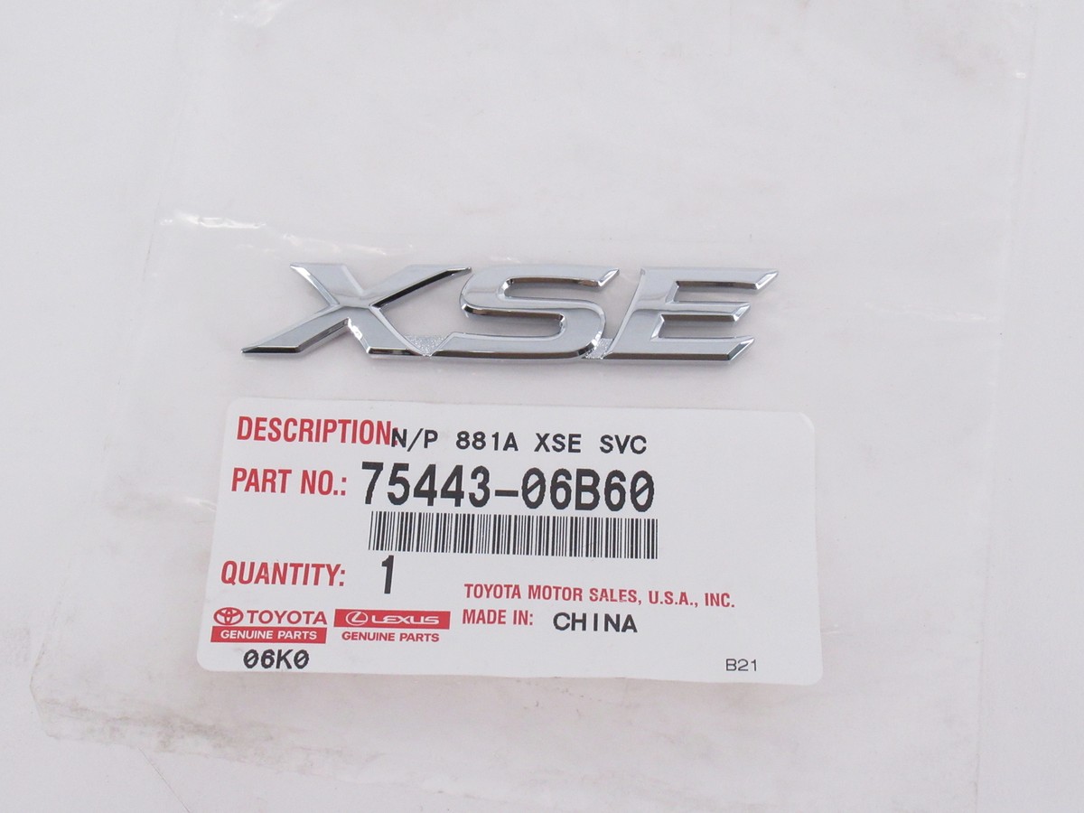 Genuine OEM Toyota 75443-06B60 