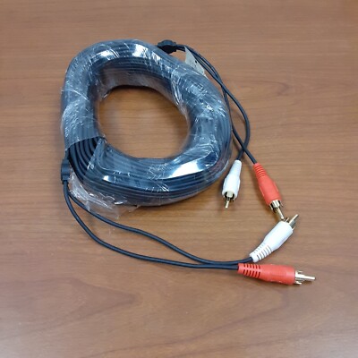 Audio Cable...49 Feet Long With RCA Plug Ends...NEW!