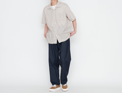 ASK availability First) nanamica Open Collar Panama Plaid S/S