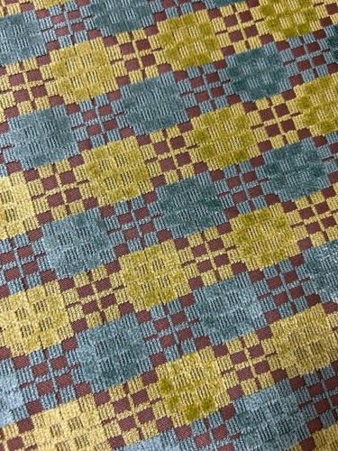 Osborne and Little designer velvet upholstery fabric blue green cut velvet
