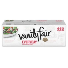 Vanity Fair Everyday Disposable Paper Napkin - 660 Count