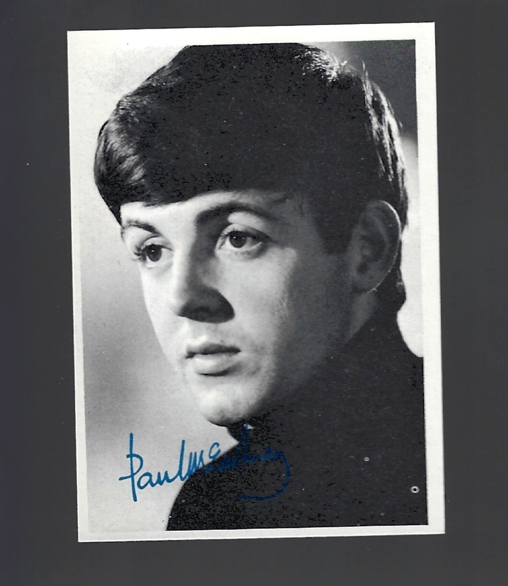 1964 TOPPS THE BEATLES PAUL McCARTHY B & W # 4 NEAR MINT / MINT | eBay