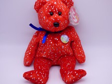 Ty Beanie Babies - Decade the Bear [Red] - (2003, Retired)