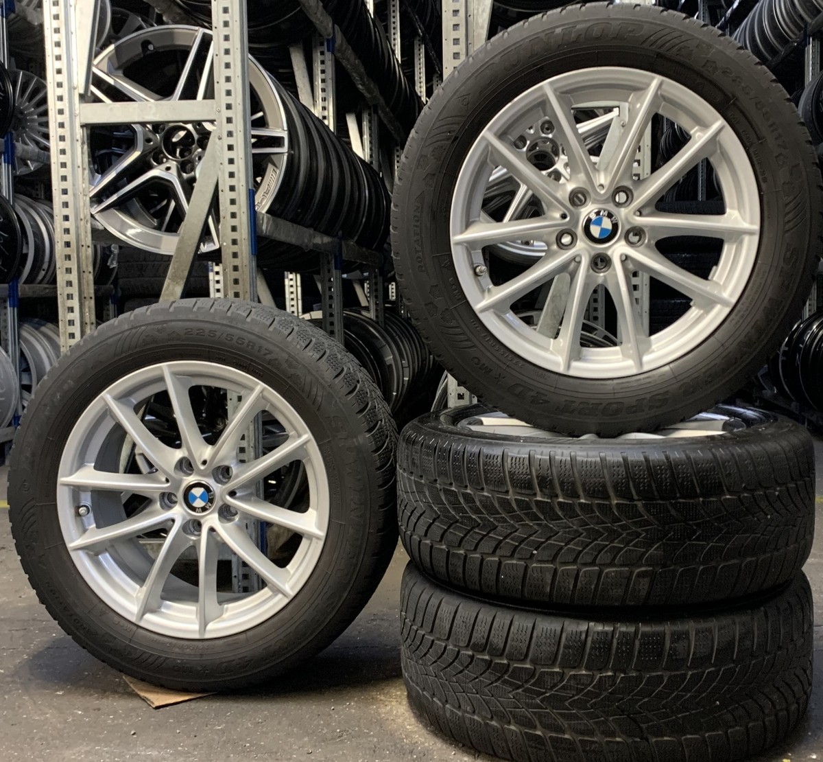 4 Orig BMW Winter Wheels Styling 618 225/55 R17 97H 5er G30 G31