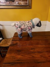 Vintage Primitive Folk Art Large Stuffed Wool Sheep
