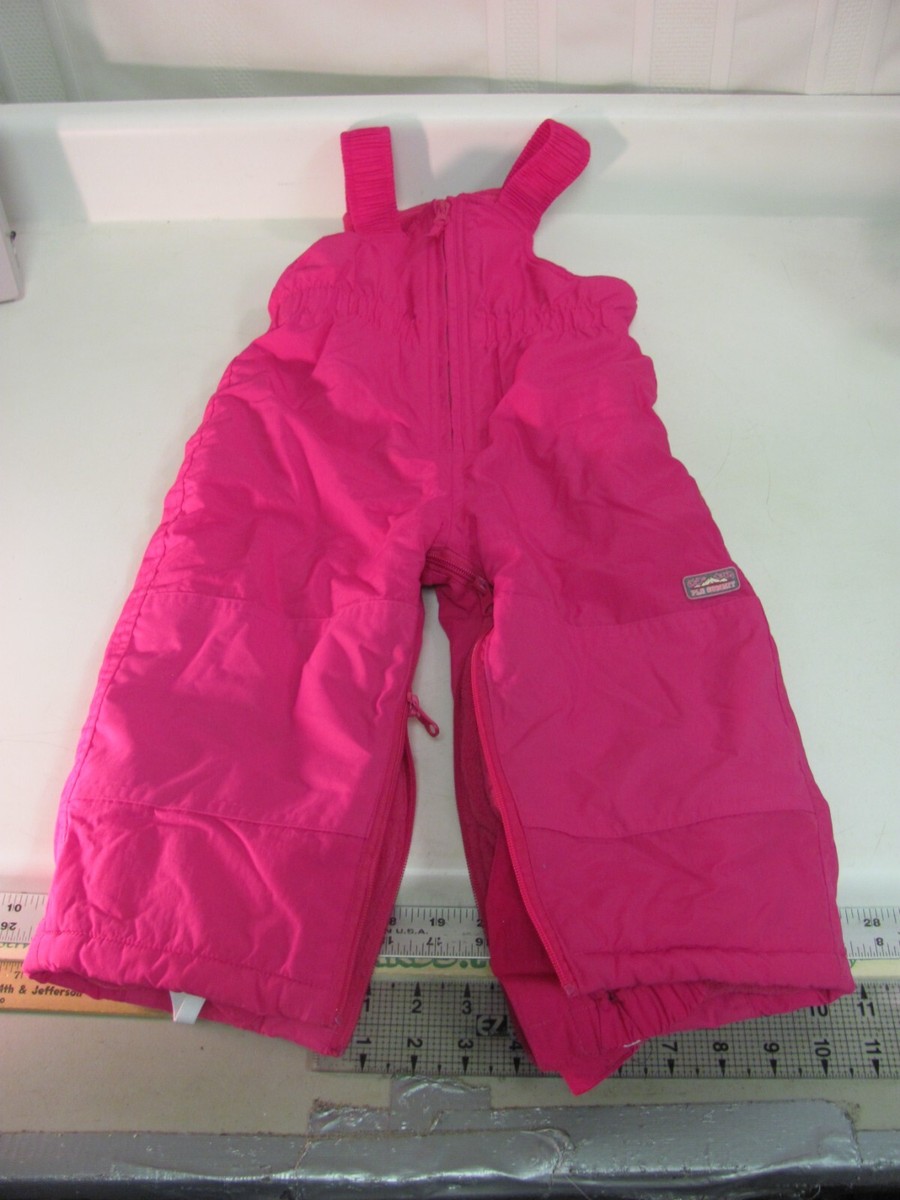 Childrens Place PLC Summit 89 TODDLER Girls Bib Snow Pants Size 24M Pink