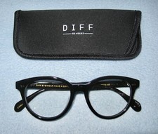 NEW DIFF Carly BLUE LIGHT LENS Glasses; Black FULL-RIM; See Numbers in Listing