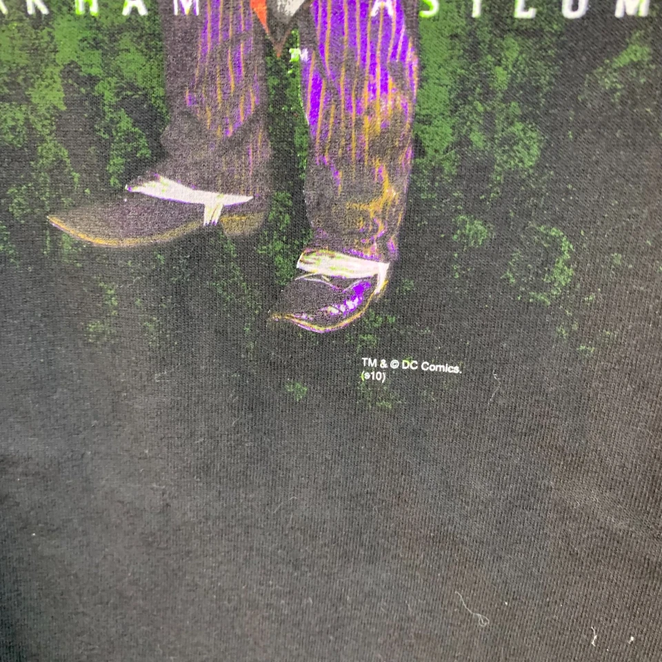 De Colección Batman Arkham Asylum Joker Negro Grafito DC Comics Promo T Talla L Foto 4 de 4