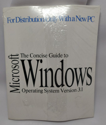 Microsoft Concise Guide to Windows Operating System 3.1 Manual 3.5 in Diskette