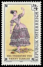 AUSTRIA 1297 - Fanny Eissler "Dancer" (pb81252)