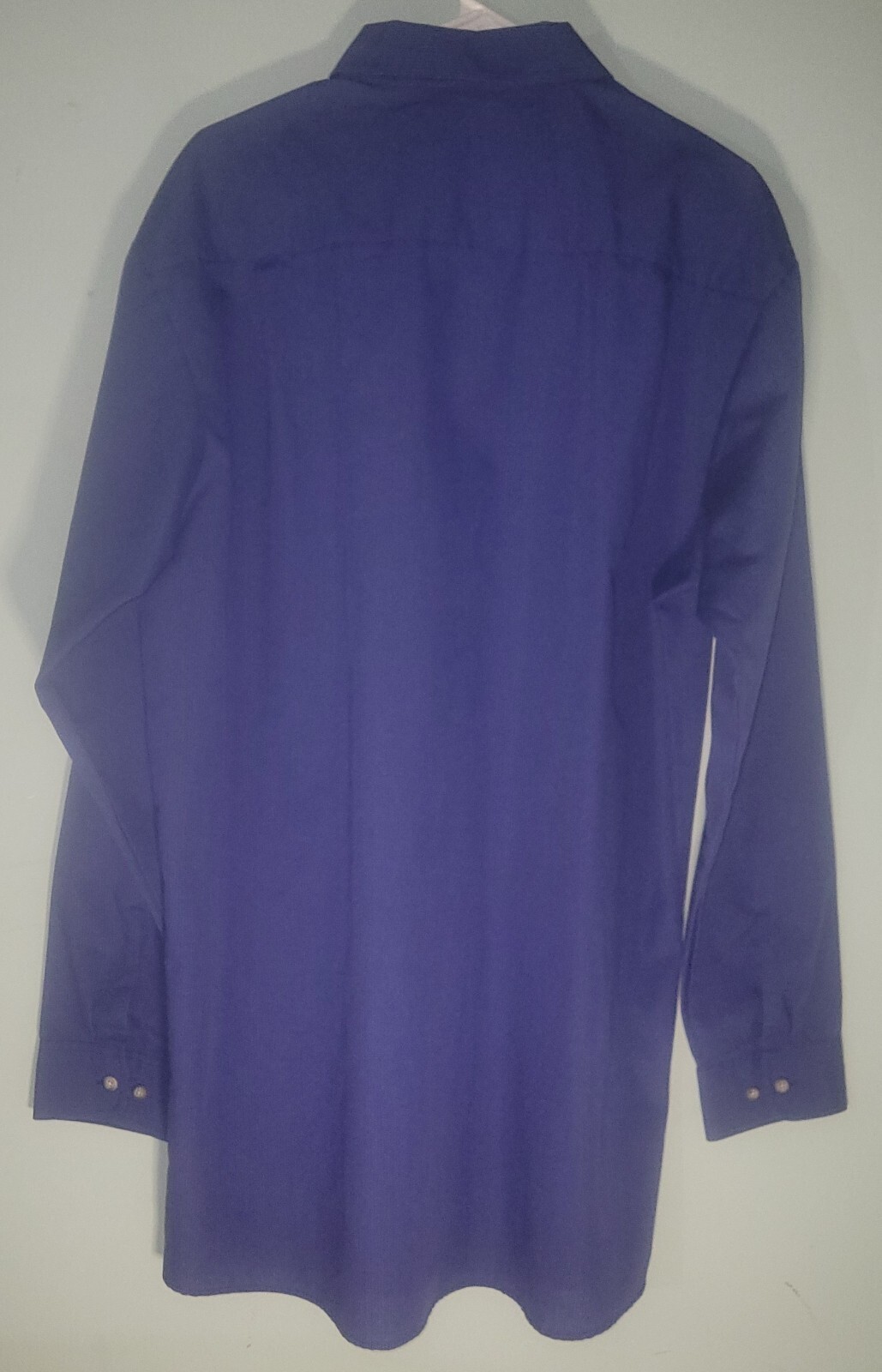 CINTAS UNIFORM MENS SHIRT, Sz L, Blue, LS, Button up, Solid,"The