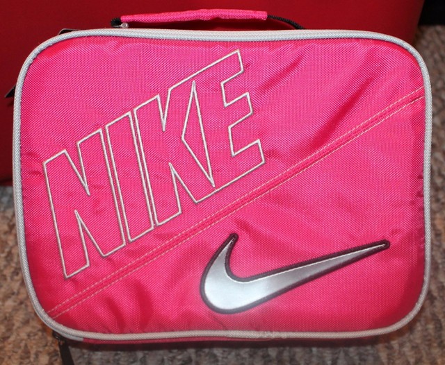 New! Girls Sporty Nike Lunch Box/Bag Insulated/Zippered Pink/Silver eBay
