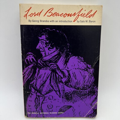 Lord Beaconsfield by Georg Brandes Book Paperback Vintage 1966 Crowell Classics