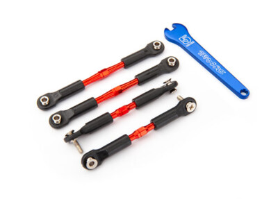 NEW Traxxas 3741X Alum Turnbuckle Set Red 1/10 Stampede 2WD FREE US SHIP