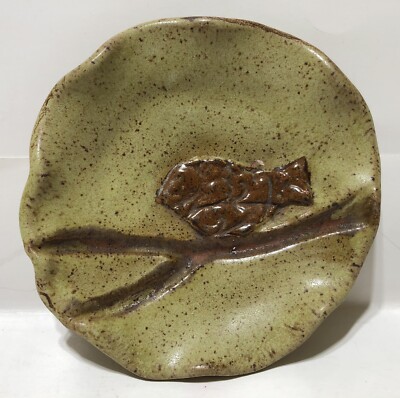 ETTA B Southern Pottery BIRD ON LIMB Dish - Etta, Mississippi