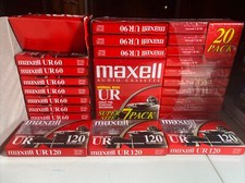 Lot Of 59 New Blank Cassette Tapes TDK CD-it Maxel XL II UR Sony HF 60 90 Sony