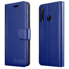 For Honor 20E Phone Case Leather Wallet Flip Folio Stand View Cover