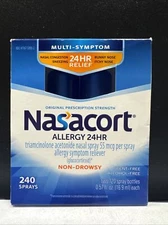 Nasacort Allergy 24hr Nasal Spray (2) 120ct Sprays = 240 Total Spray *Exp06/2025