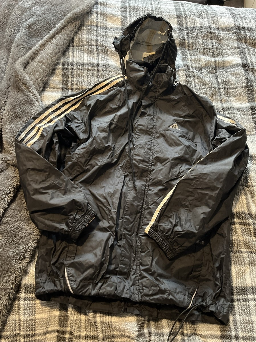 Vintage Men's Slicker Jacket ADIDAS Vintage Mens Rain Jacket