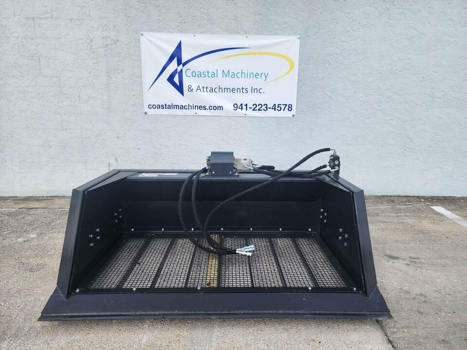 Wolverine Skid Steer Dirt Screen Sifter Rock Bucket Hydraulic