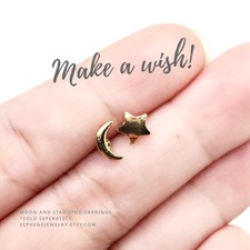 NWT Moon And Star Earrings Set - USA Seller