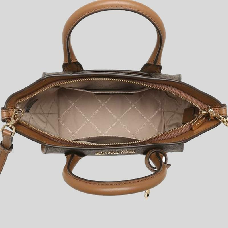 Michael Kors Small Leather Messenger Crossbody Handbag Bag Satchel 